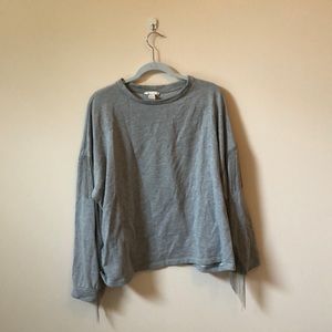 silver chain detail sweatshirt